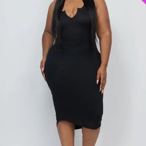 Elegant Black Sleeveless Dress